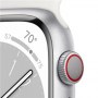 Apple Watch | Series 8 (GPS + Cellular) | Smart watch | Aerospace-grade aluminium alloy | 45 mm | Silver | White | Apple Pay | 4 - 4